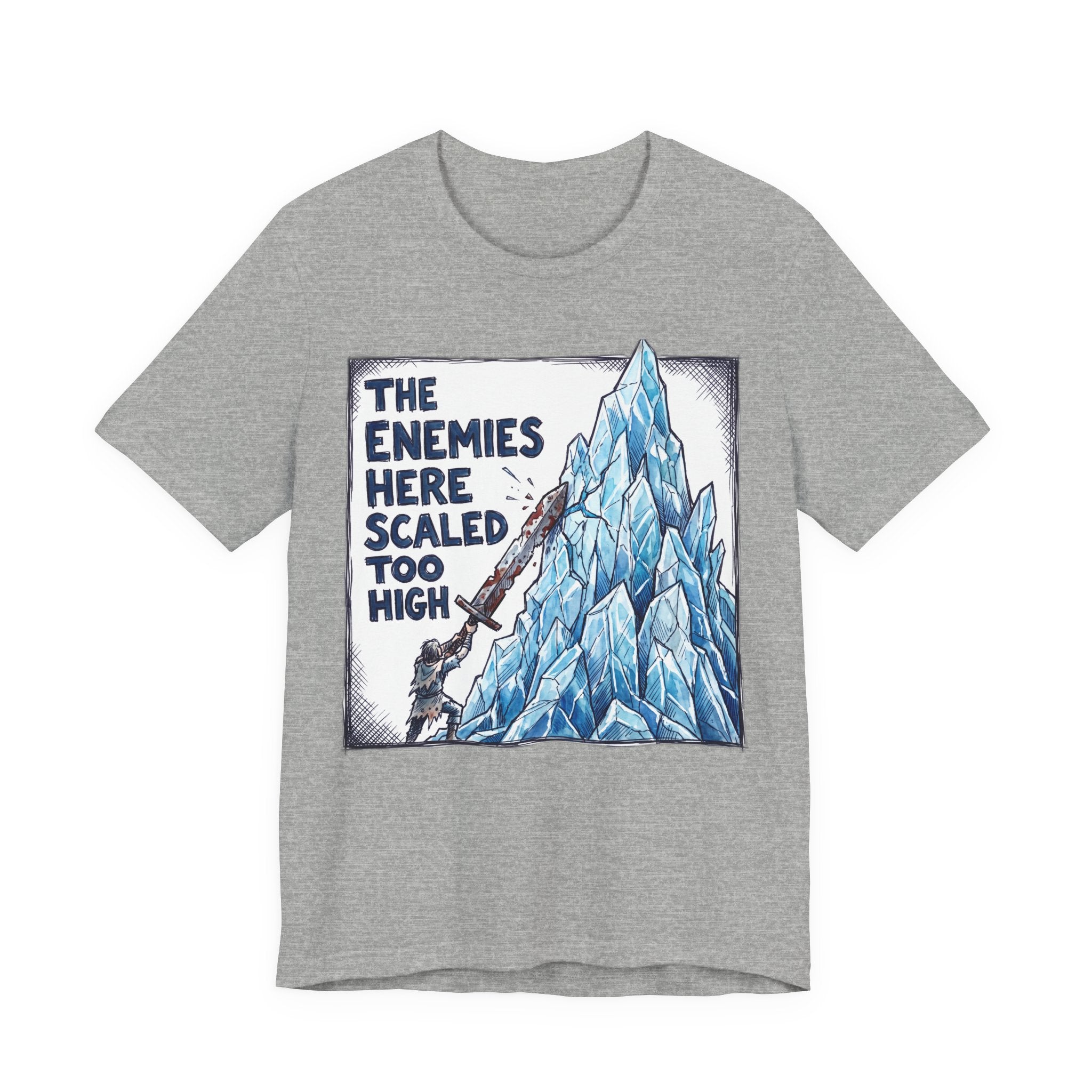 Enemies Scaled Too High Funny RPG Gamer Shirt
