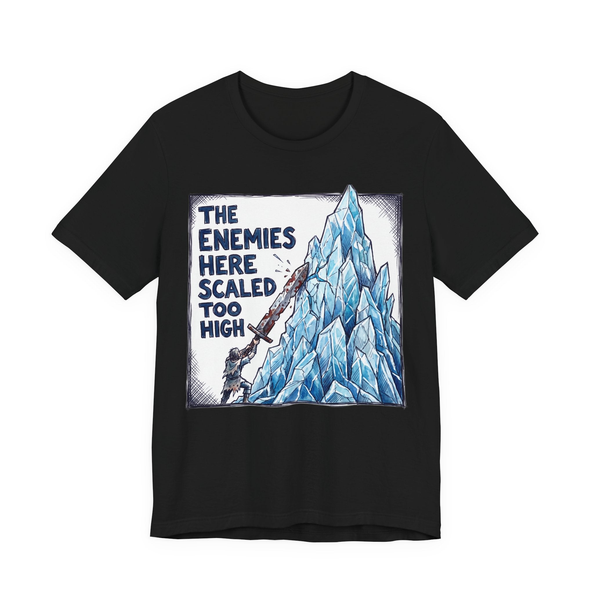 Enemies Scaled Too High Funny RPG Gamer Shirt