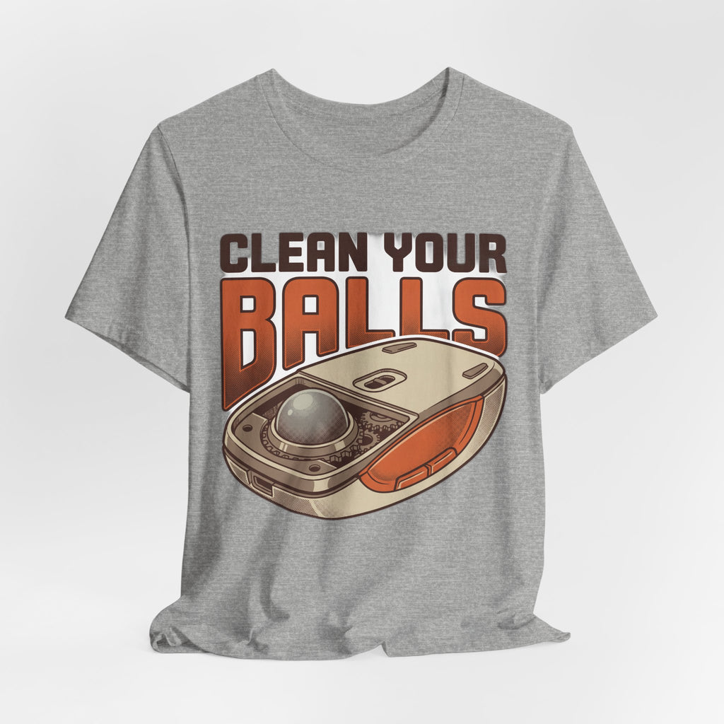 Clean Your Balls Funny Retro Trackball Mouse