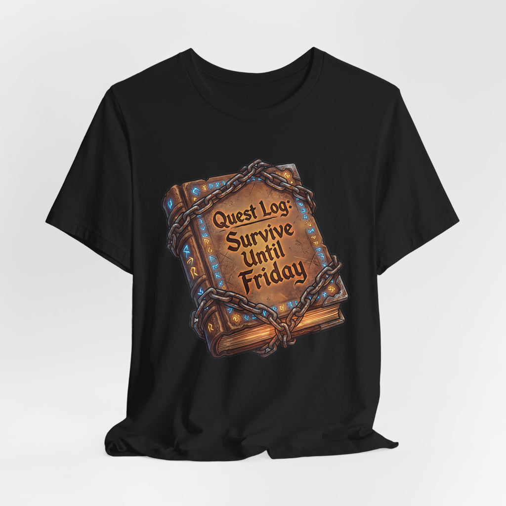 Quest Log Survive Until Friday Funny RPG