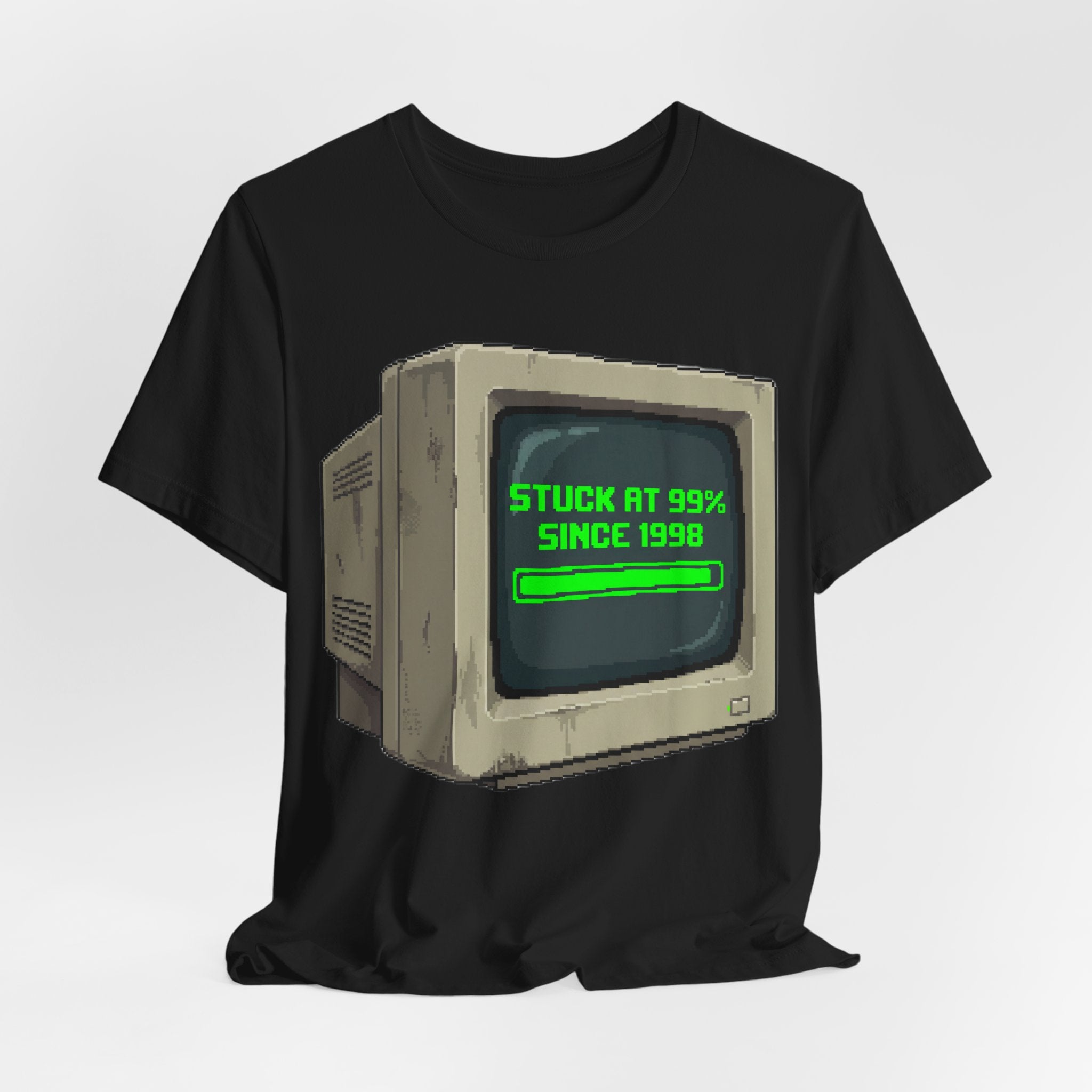 Stuck At 99 Percent Since 1998 Funny Retro PC Loading
