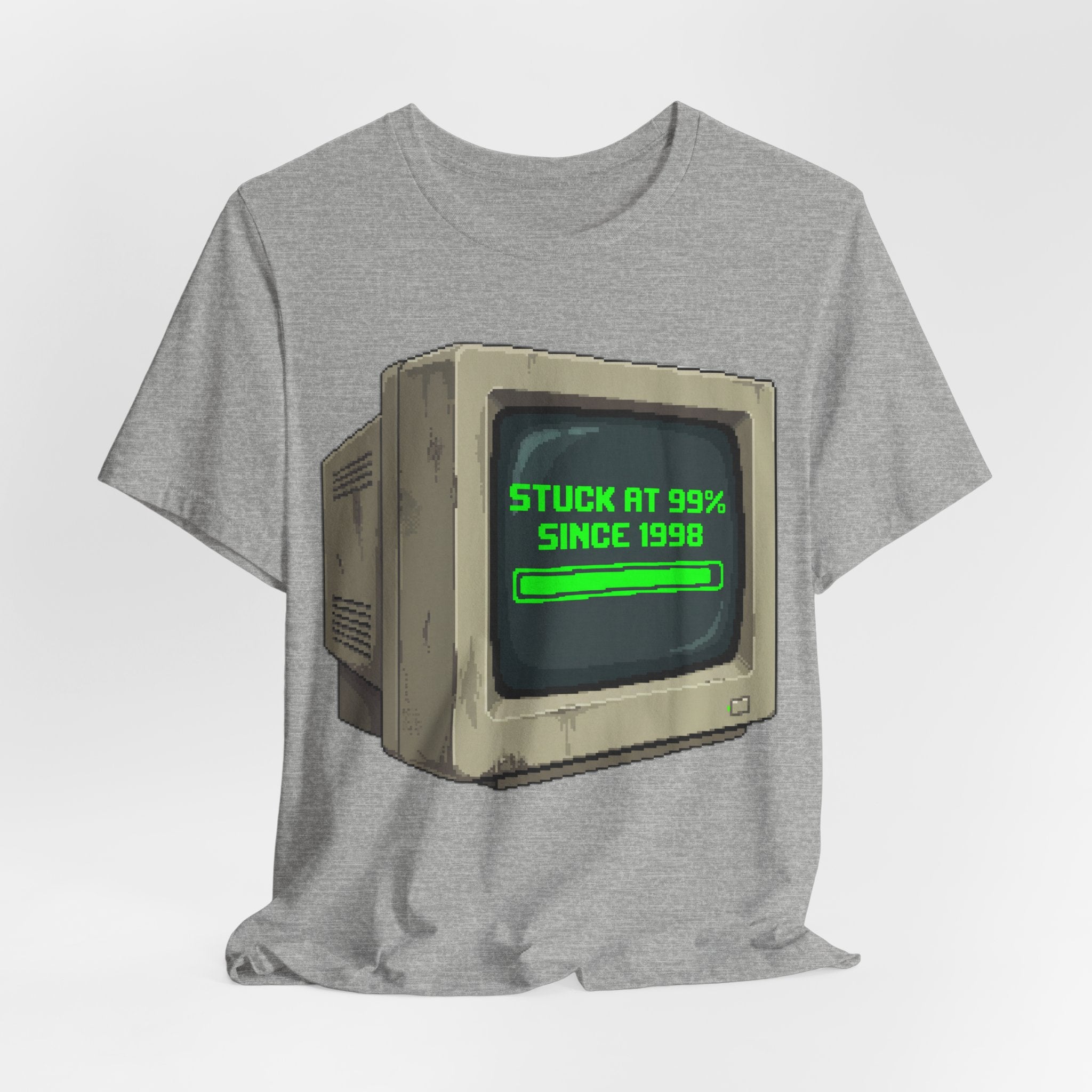Stuck At 99 Percent Since 1998 Funny Retro PC Loading