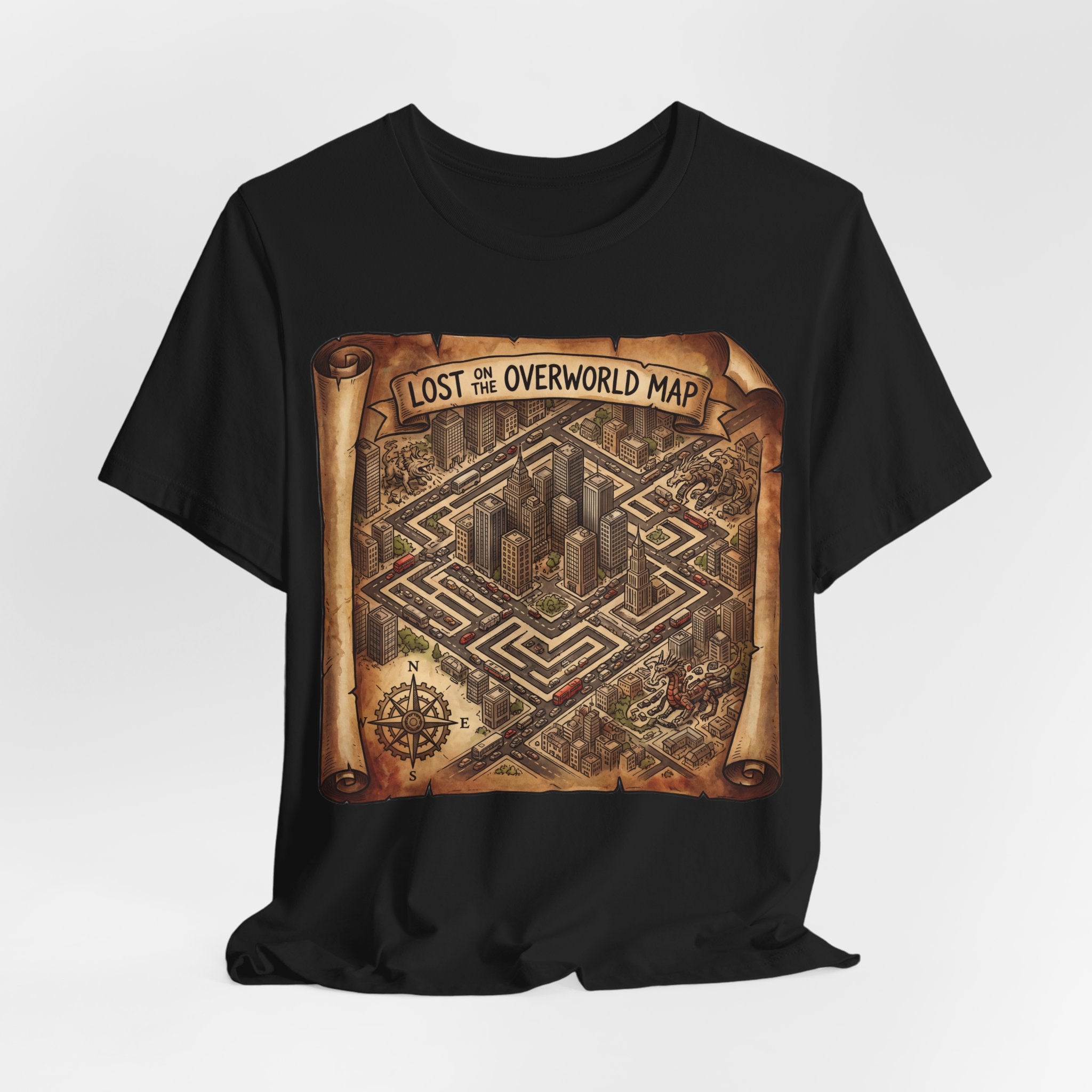Lost On The Overworld Map Funny RPG Gamer Notebook