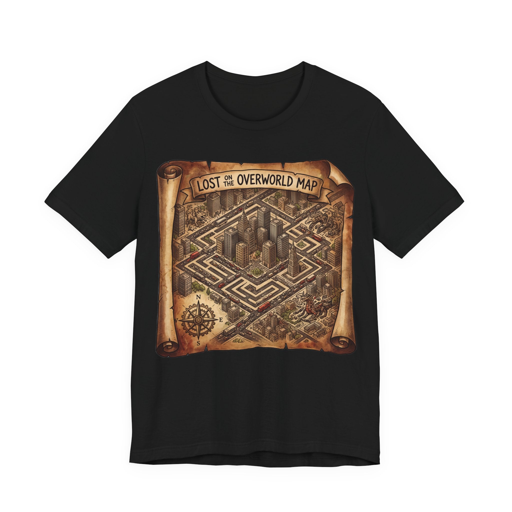 Lost On The Overworld Map Funny RPG Gamer Notebook