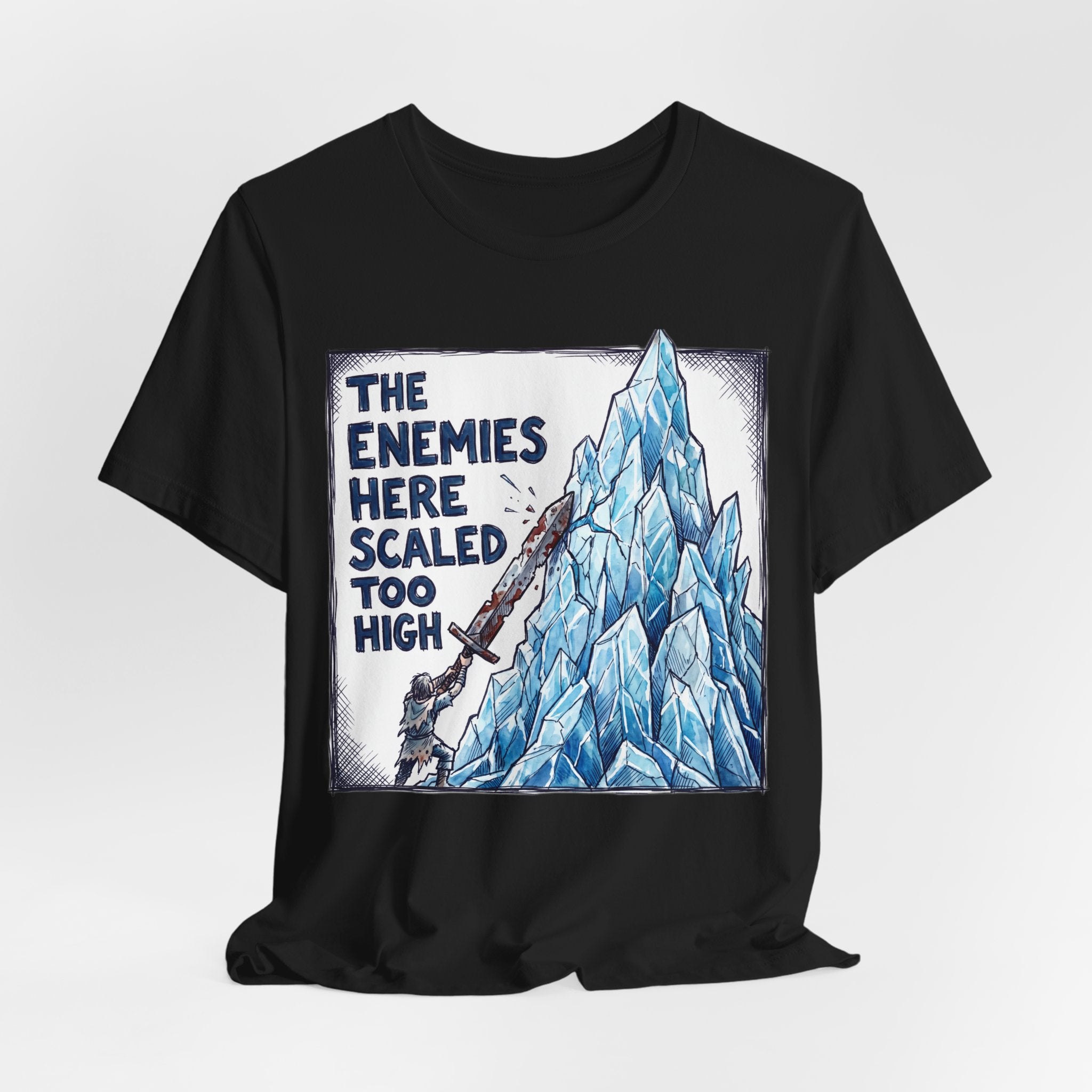 Enemies Scaled Too High Funny RPG Gamer Shirt