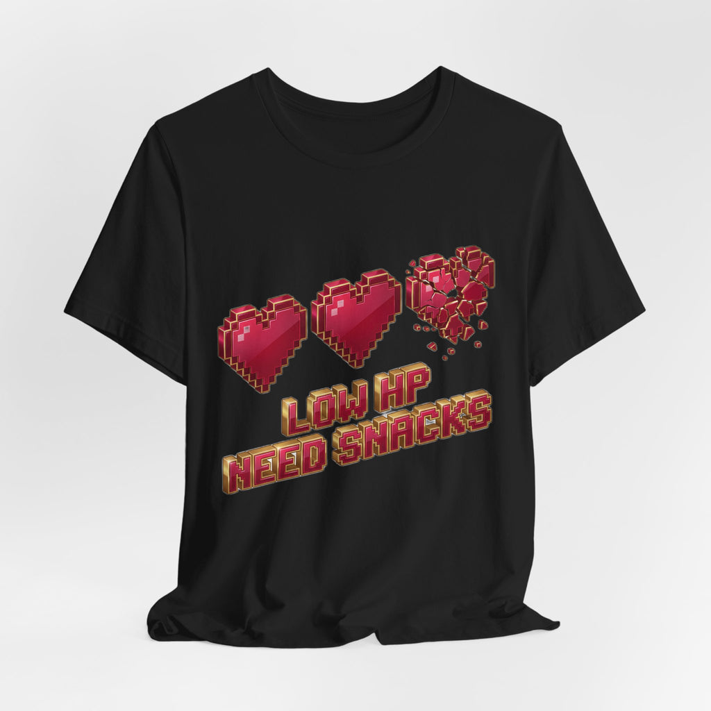 Low HP Need Snacks Funny Pixel Heart Health Bar