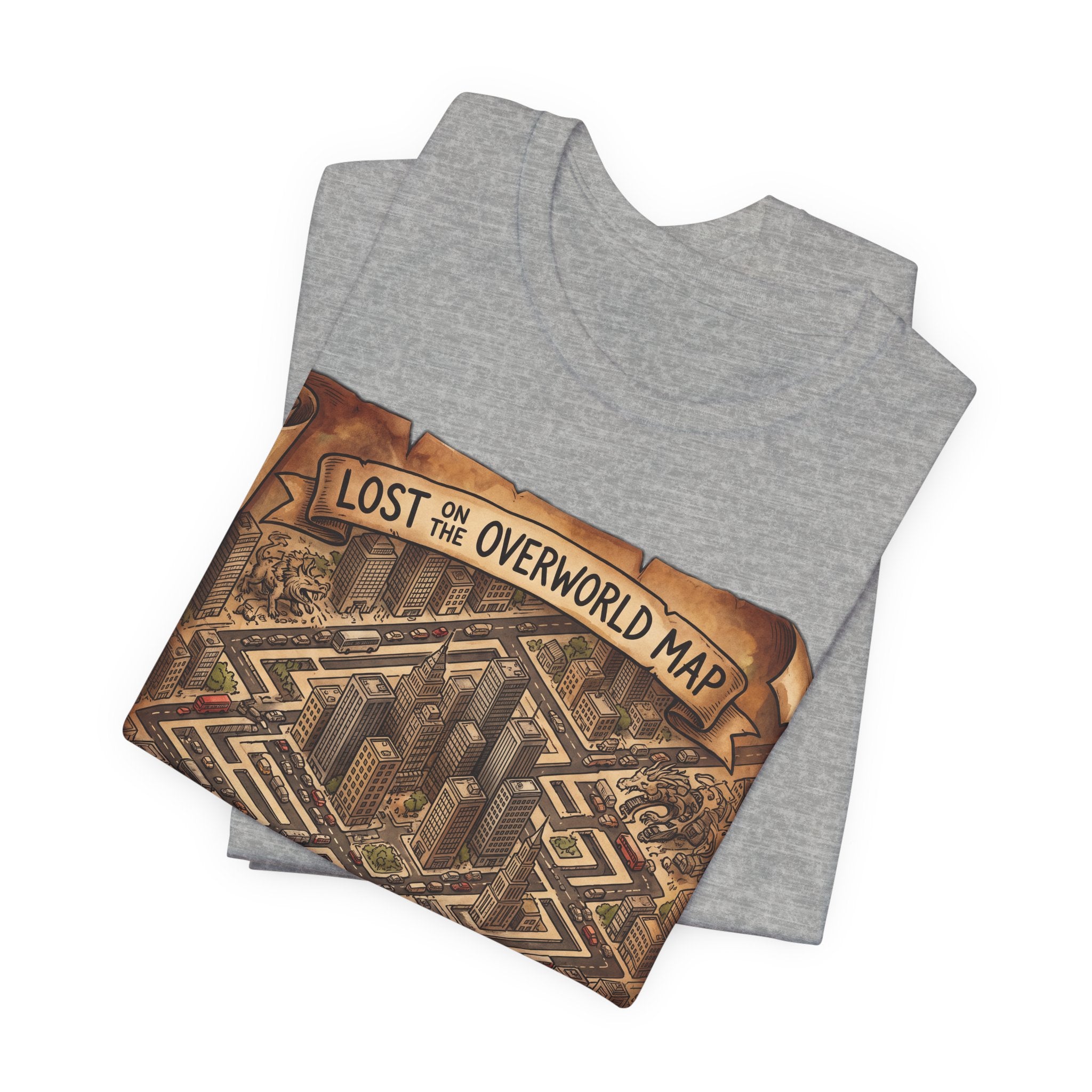 Lost On The Overworld Map Funny RPG Gamer Notebook
