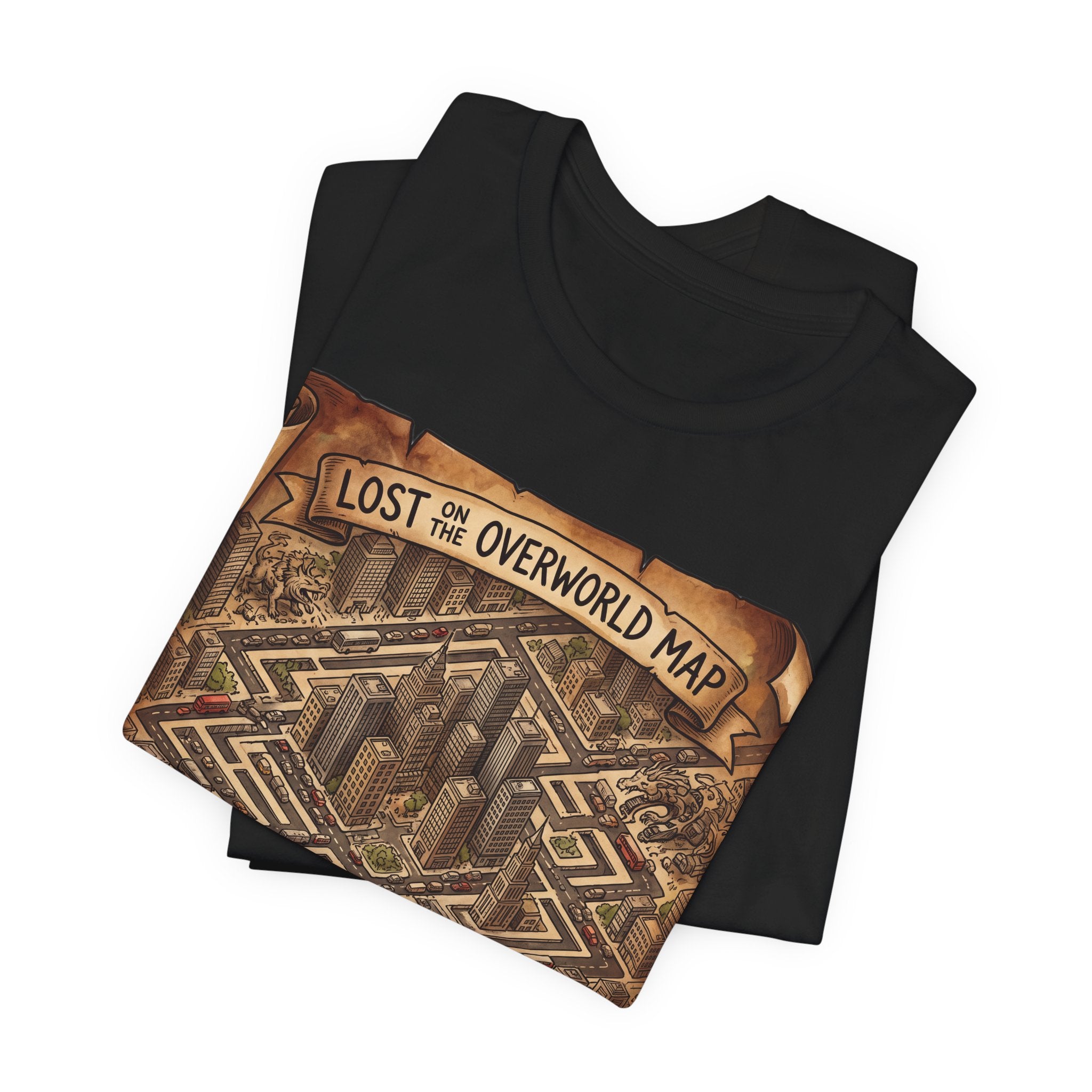 Lost On The Overworld Map Funny RPG Gamer Notebook